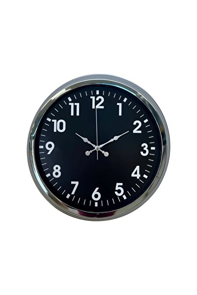 ForWhat 40cm Chrome Trend Style Wall Clock for Office Home Office Gift