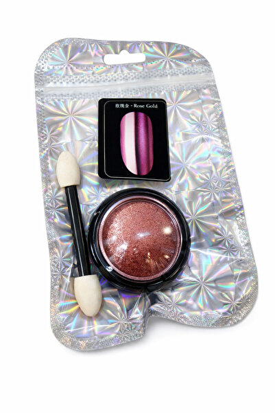 OEM Rose Gold mirror powder with metallic effect for nails