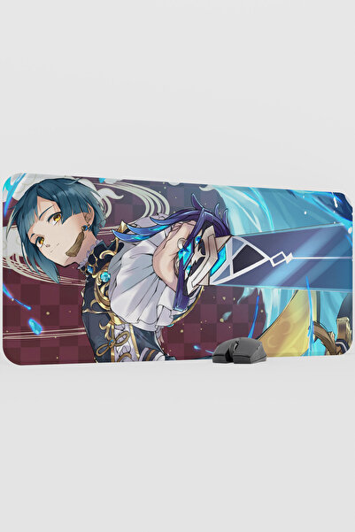 mousepad bastir Xingqiu Genshin Impact Anime Player V3 - 90x40 XXL لوحة ماوس ...