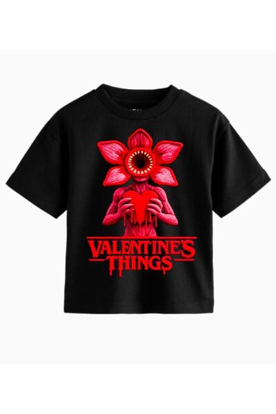 ROLY 100% Cotton Stranger Things Stranger Valentine Monster T-Shirt