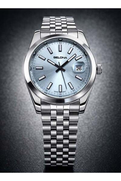 belona A luxurious men's gift watch, made of stainless steel, water resistant...