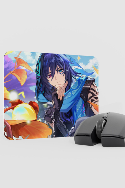 mousepad bastir لوحة ماوس ألعاب أورورون جينشين إمباكت أنيمي جيبر V5 - 22X18