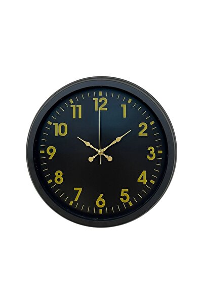 ForWhat 40cm Black Metal Decor Wall Clock for Office Home Office Gift