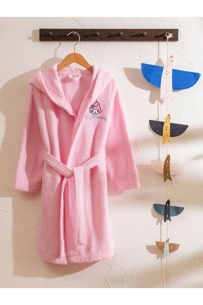 LC Waikiki My Melody Nakışlı Kız Çocuk Bornoz