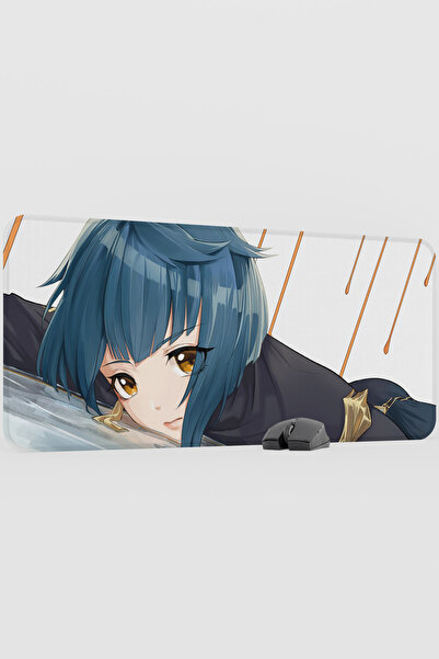 mousepad bastir Xingqiu Genshin Impact Anime Player V1 - 90X40 XXL Gaming Mou...