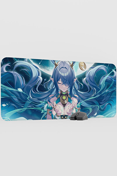 mousepad bastir Lauma Genshin Impact Anime Player V1 - 90X40 XXL Gaming Mouse...