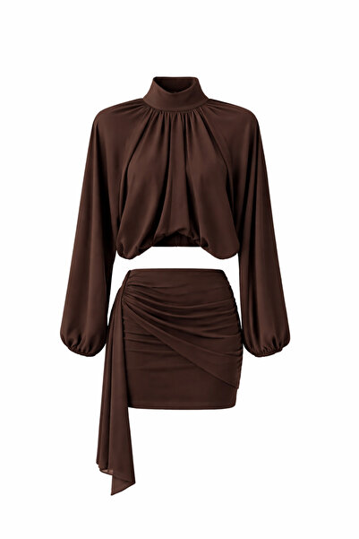 HAZELANNA Set cafea cu fustă și bluză căptușită