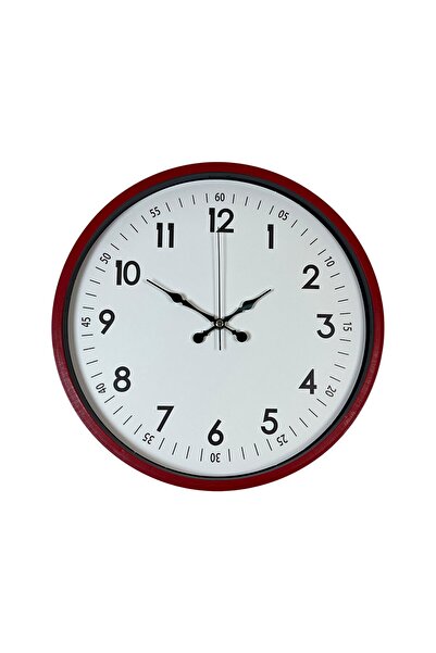 ForWhat 36cm Red Type Decor Wall Clock for Office Home Office Gift