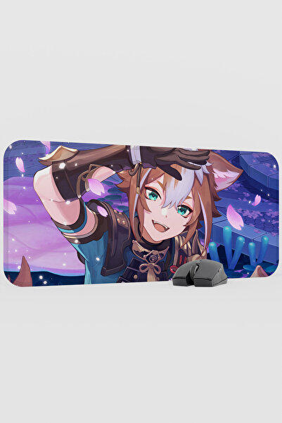 mousepad bastir لوحة ماوس الألعاب Gorou Genshin Impact Anime Player V4 - 70x3...