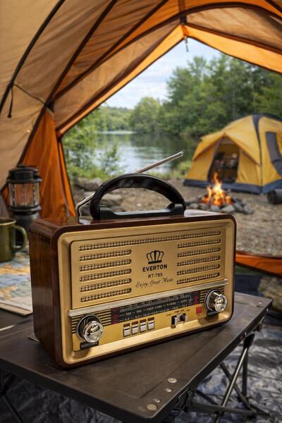 Everton rt-785 usb am-sw-fm bluetooth kumandalı büyük boy nostalji radyo