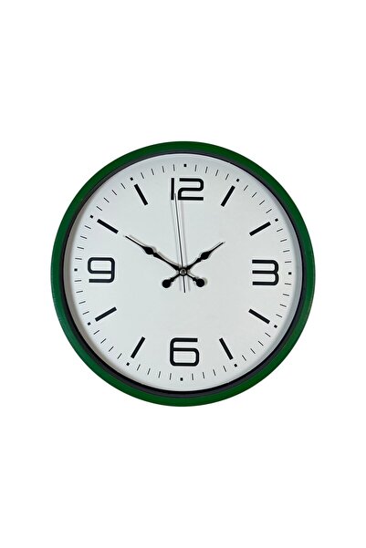 ForWhat Ceas de perete decorativ în stil verde de 36 cm pentru birou, acasă, ...