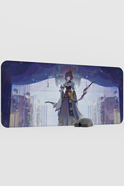 mousepad bastir Kujou Sara Genshin Impact Anime Player V1 - 90X40 XXL Gaming ...