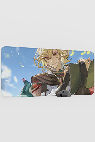 mousepad bastir Kaveh Genshin Impact Anime Player V1 - 90x40 XXL لوحة ماوس لل...