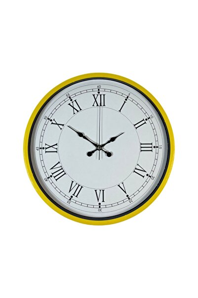 ForWhat 36cm Yellow Decorative Wall Clock for Office Home Office Gift