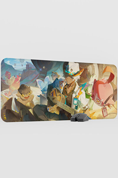 mousepad bastir Ifa Genshin Impact Anime Player V1 - 90X40 XXL Gaming Mouse P...