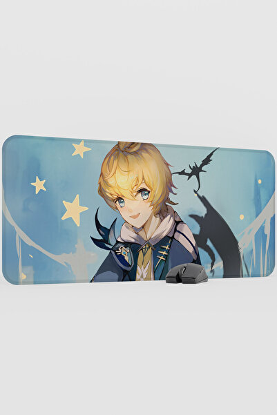 mousepad bastir لوحة ماوس للألعاب من ميكا جينشين إمباكت أنيمي جيبر V5 - 90x40...