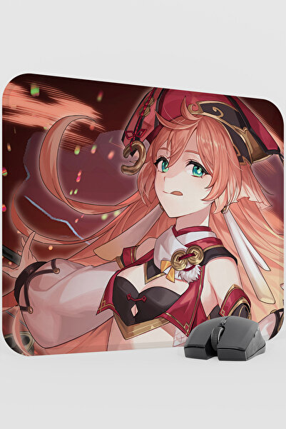 mousepad bastir Yanfei Genshin Impact Anime Player V1 - 48X40 XL لوحة ماوس لل...