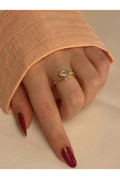 Nilly Jewelry Zirkon Taşlı Sarmal Yüzük