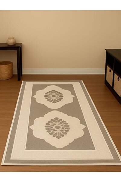 OEM Woven Cotton Rug, Size 120 x 180 cm Cappuccino