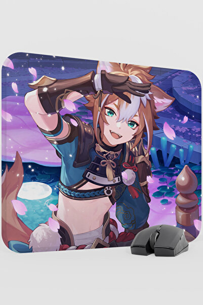 mousepad bastir Gorou Genshin Impact Anime Player V4 - 48X40 XL Gaming Mouse ...