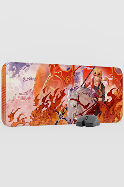 mousepad bastir لوحة ماوس الألعاب ثوما جينشين إمباكت أنيمي جيبر V3 - 70x30 XL