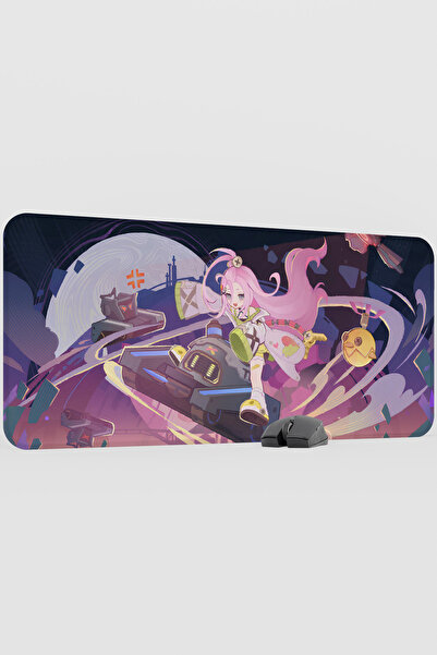 mousepad bastir Aino Genshin Impact Anime Player V3 - 90x40 XXL Mouse Pad pen...