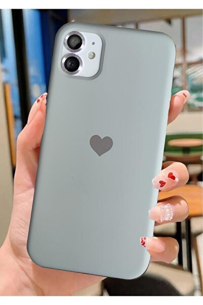 3GEN CASE حافظة مطلية بالمخمل متوافقة مع هاتف iPhone 11 مع شعار قلب