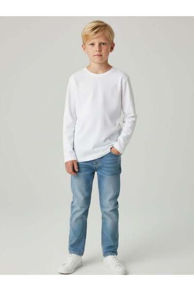 Zekids Boy's Cotton Long Sleeve Basic T-Shirt
