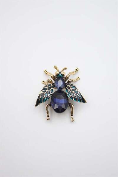 MENESSA Arı Broş - Mavi