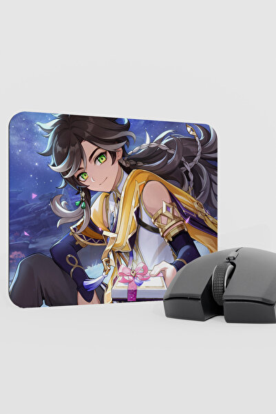 mousepad bastir سيثوس جينشين إمباكت أنيمي جيمر V4 - لوحة ماوس للألعاب مقاس 22...