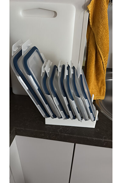 DU&ER منظم أغطية المطبخ - منظم أغطية الحاويات للتخزين