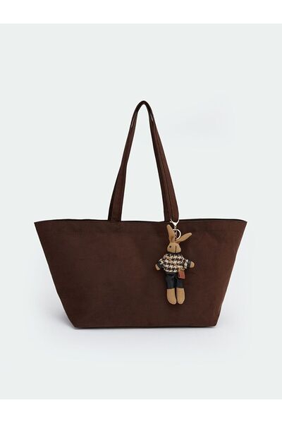 LC Waikiki Süet Görünümlü Kadın Omuz Çantası