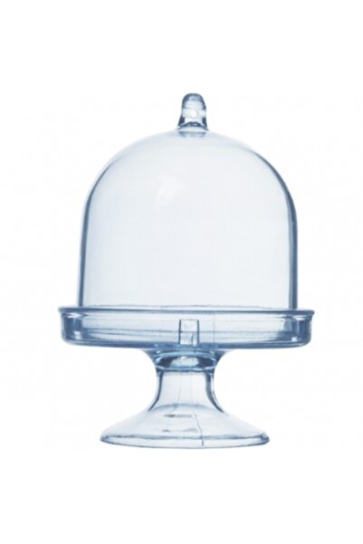 Decoratiuni Dulci Син акрилен купол с краче, купол 8x5.5 см