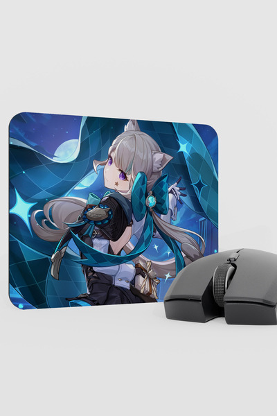 mousepad bastir لوحة ماوس للألعاب Lynette Genshin Impact Anime Player V4 - 22X18