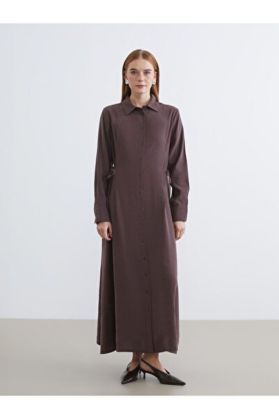 LC Waikiki Tie-Waist Modal Blend Shirt Dress