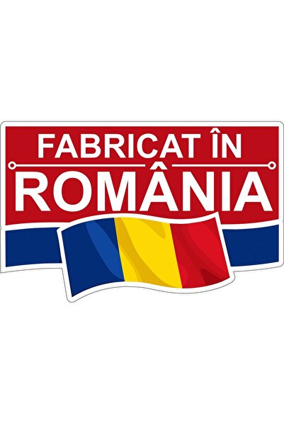 OEM Set 500 etichete autocolante Fabricat in Romania, PVC, dreptunghiulare, r...
