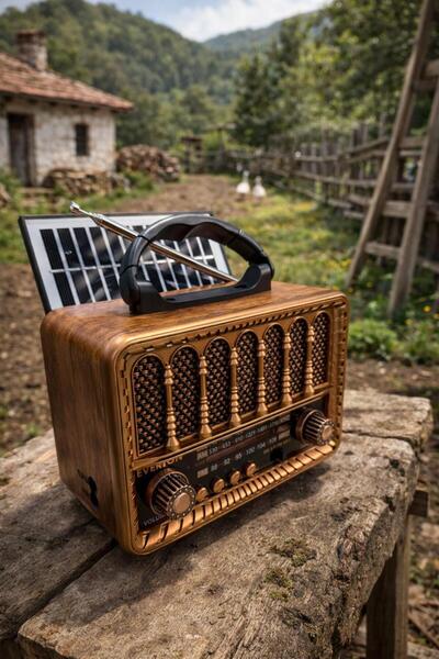 Everton rt-707 usb am-sw-fm bluetooth solarlı nostalji radyo