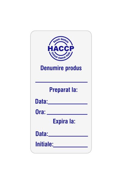 Generic (Unbranded) Set 500 Etichete HACCP Premium "Restaurante si Industria ...