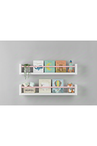 EGN WOODS 50X9 2-Piece Mdf Baby Room Organizer Children's Room Montessori Edu...