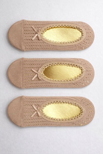 YAADE 3 Pairs of Women's Lace Ballerina Socks