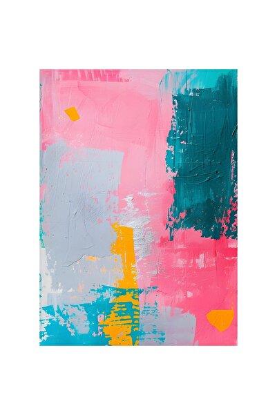 Generic (Unbranded) Tablou abstract roz pe pânză – 40x60 cm