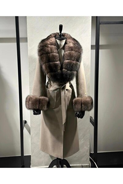 LE EASY Kaşmir kürk kaban