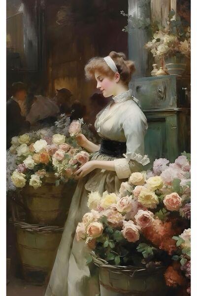 Generic (Unbranded) Tablou pe pânză cu flori 40x60 cm