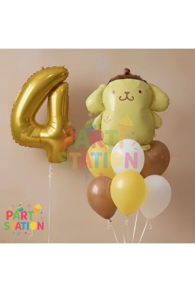 Parti Station Kuromi Pompompurin 4 Year Old Concept Birthday Party Balloon Set
