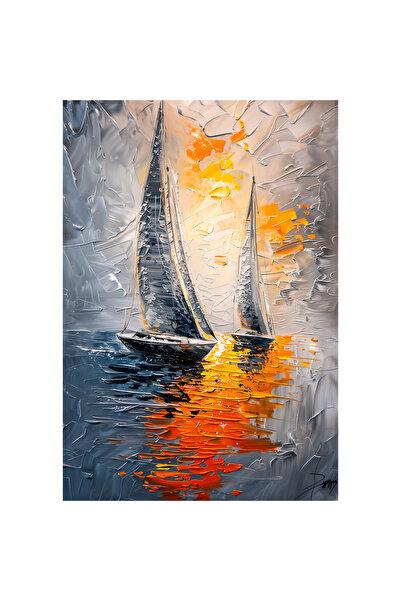Generic (Unbranded) Tablou nautic pe pânză „PPF Boats 54A” 60x40 cm