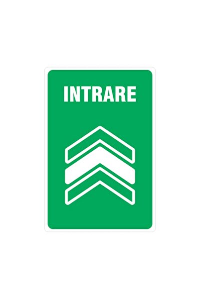 Generic (Unbranded) Floor Entry Sticker, 20x30cm, Laminated PVC