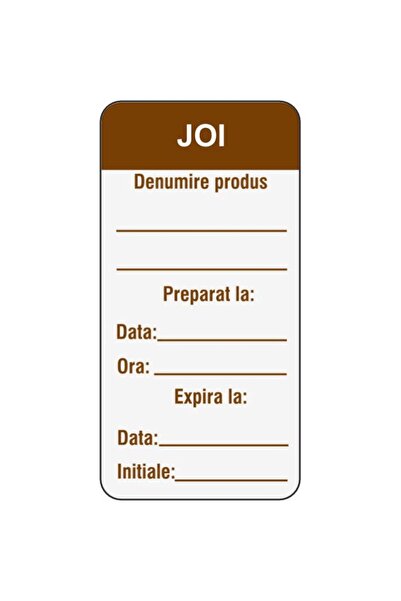 Generic (Unbranded) 500 de etichete PVC conforme cu HACCP pentru siguranța al...