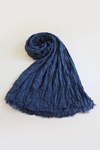 QUM İPEK Vual Kraş Şal Petrol