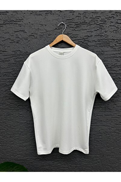 THEGENTMAN تي شيرت أساسي كبير الحجم من القطن