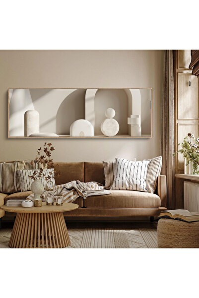 woodhomeworks Tek Parça Gerçek Ahşap Yatay Panorama Çerçeveli Tablo moda tasarım